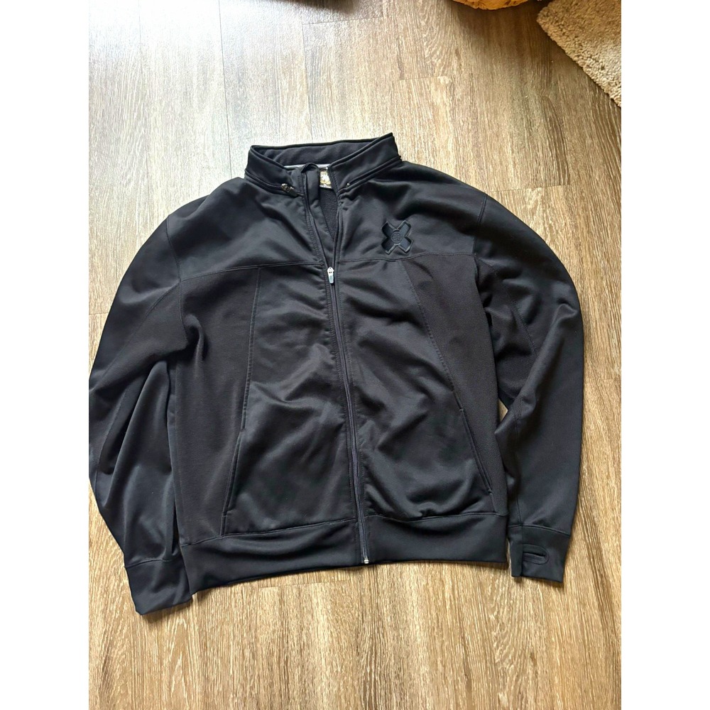 Expedition Life X Games aspen Men's Black Fleece Full Zip Stand-Up Jacket XL